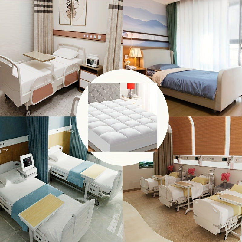 Luxury Mattress Pad Cover - 800GSM Pillow Top with Cooling & Breathable Design