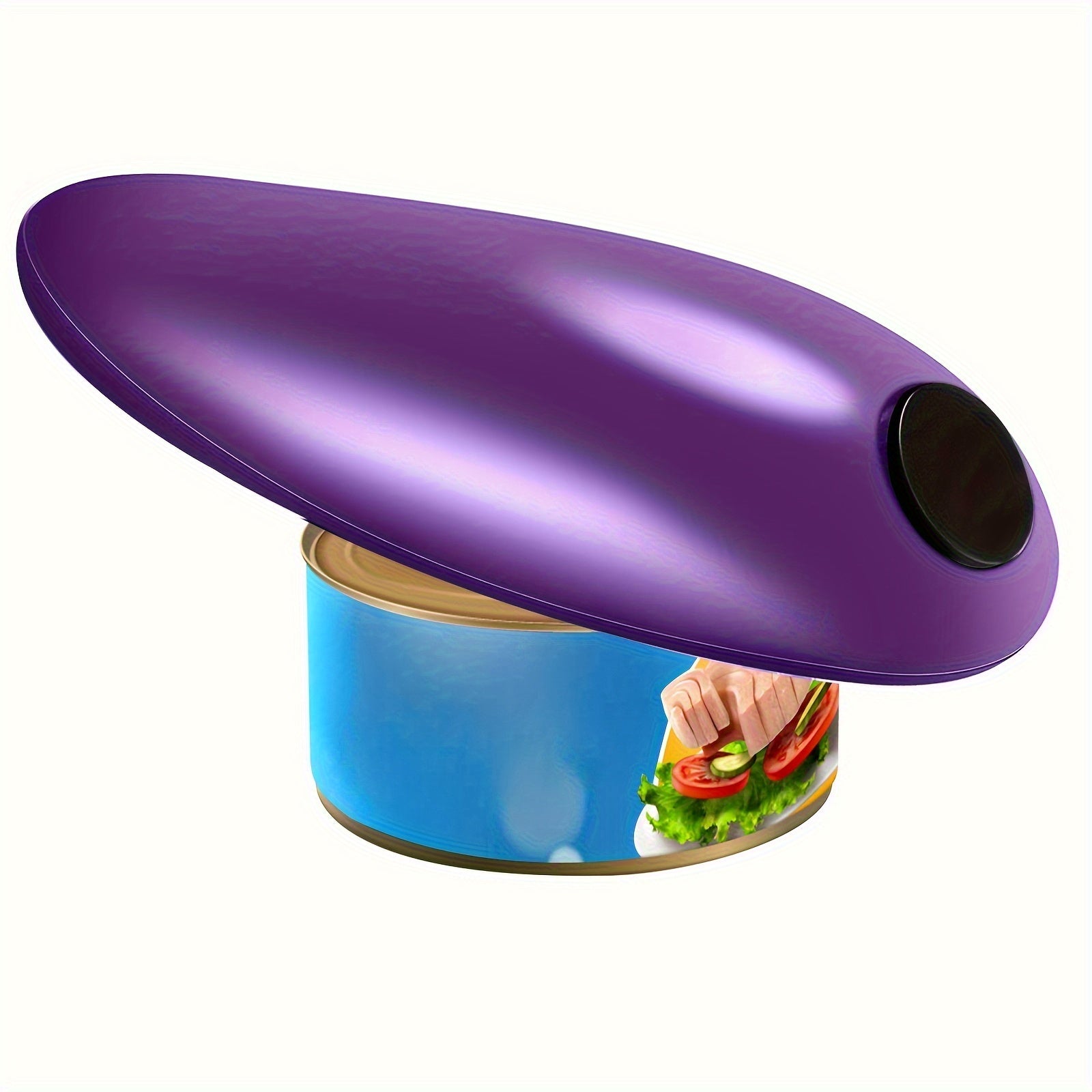 Electric Can Opener - Hands-Free Operation, Smooth Edge Design