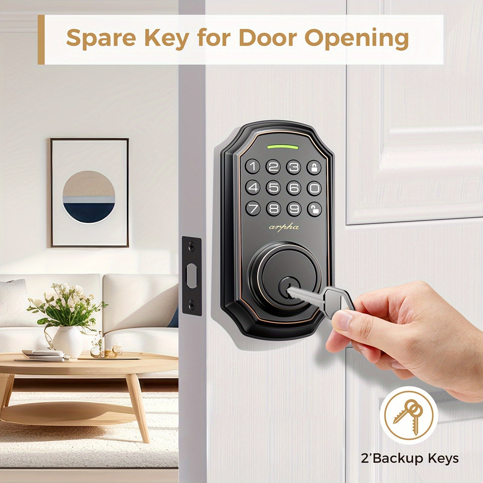 Keyless Entry Door Lock - 2-Door Smart Lock with Deadbolt & Auto Lock
