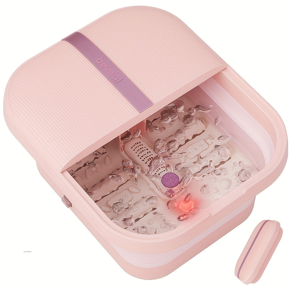 Collapsible Foot Spa with Heater - Massager, Bubbles, and Temperature Control