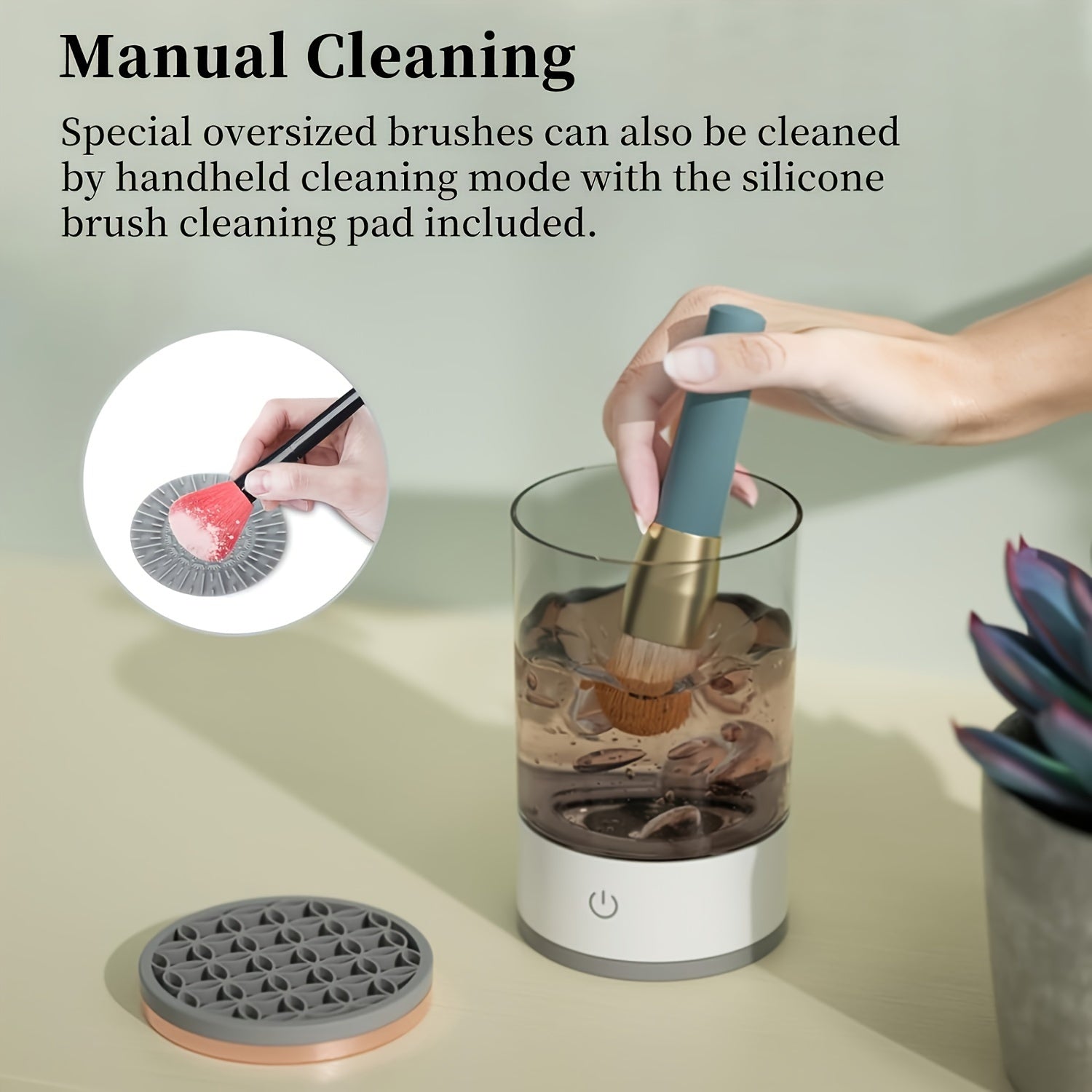 Electric Makeup Brush Washing Machine - USB Plug-In Cleaner & Dryer