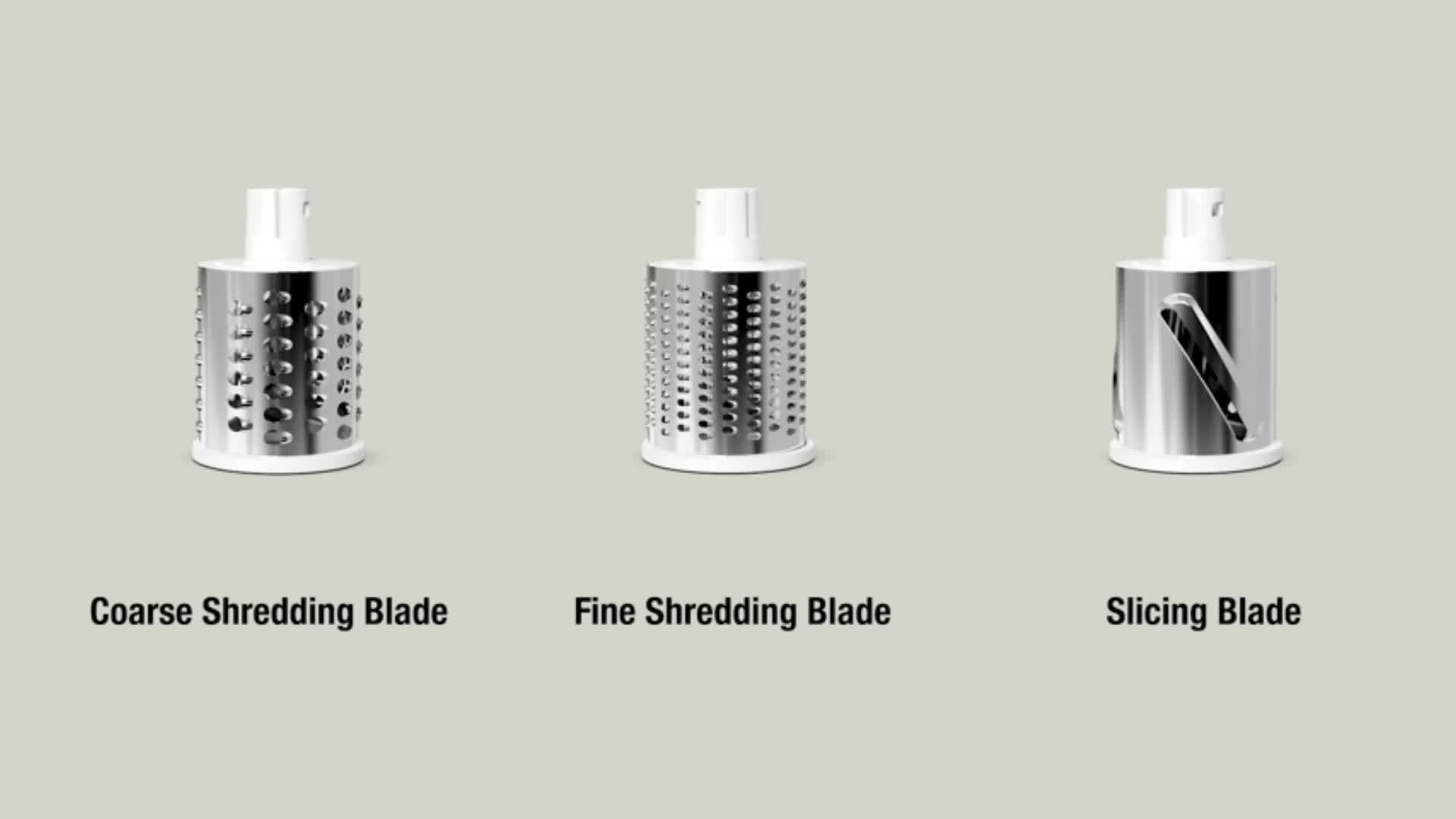 Easy-Clean Rotary Cheese Grater & Vegetable Shredder