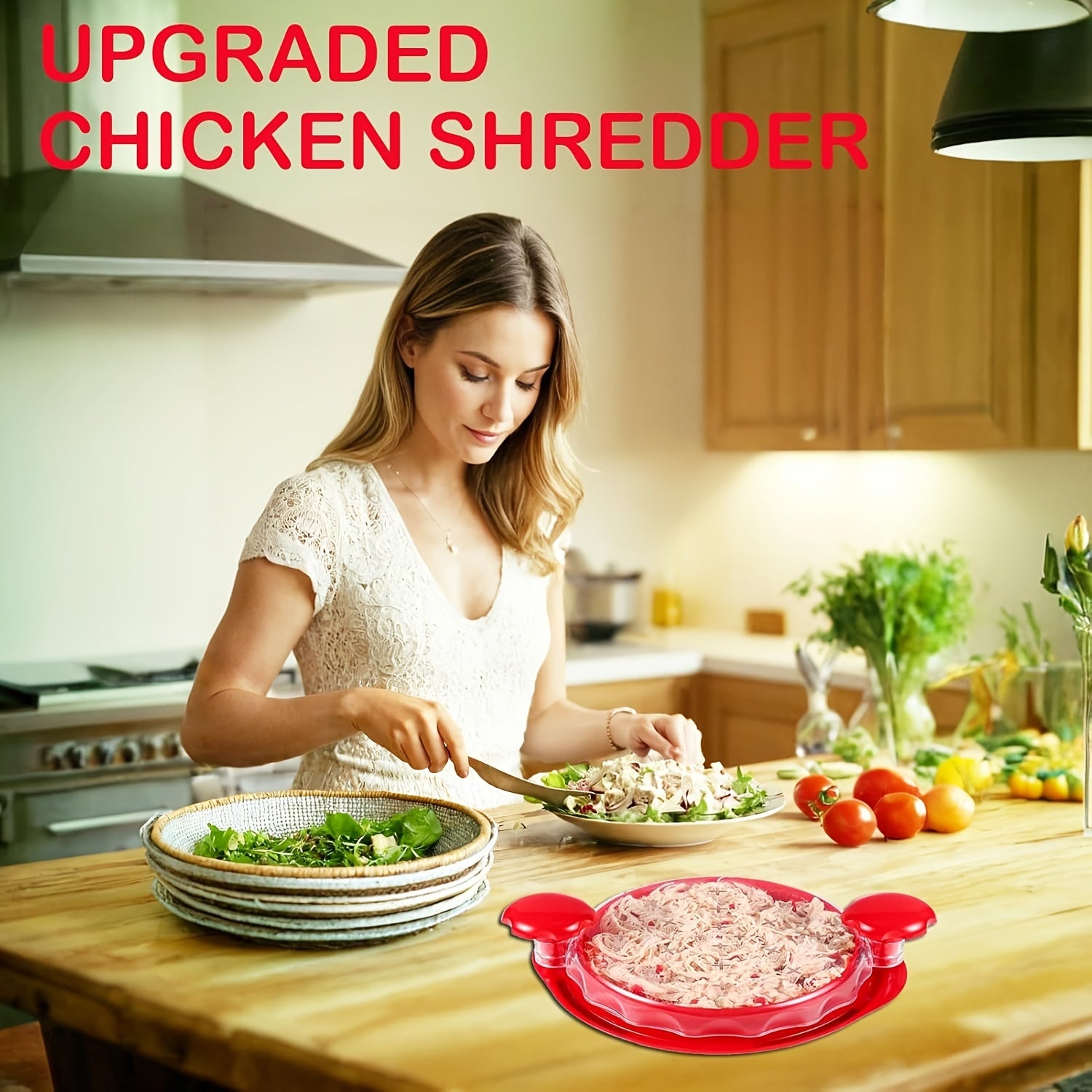 Meat Shredder with Transparent Lid - Chicken & Beef Shredder Tool with Cleaning Brush
