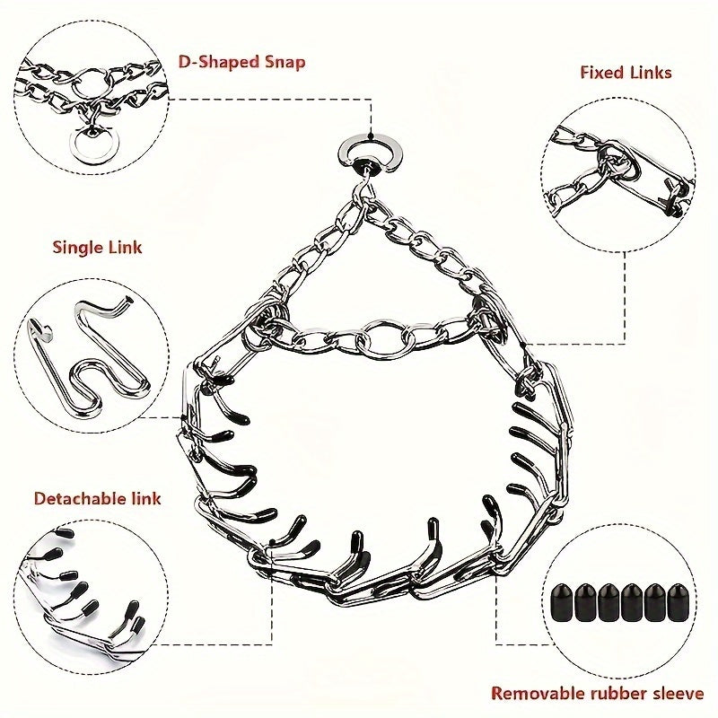 Adjustable Dog Training Collar - Durable Choke Chain