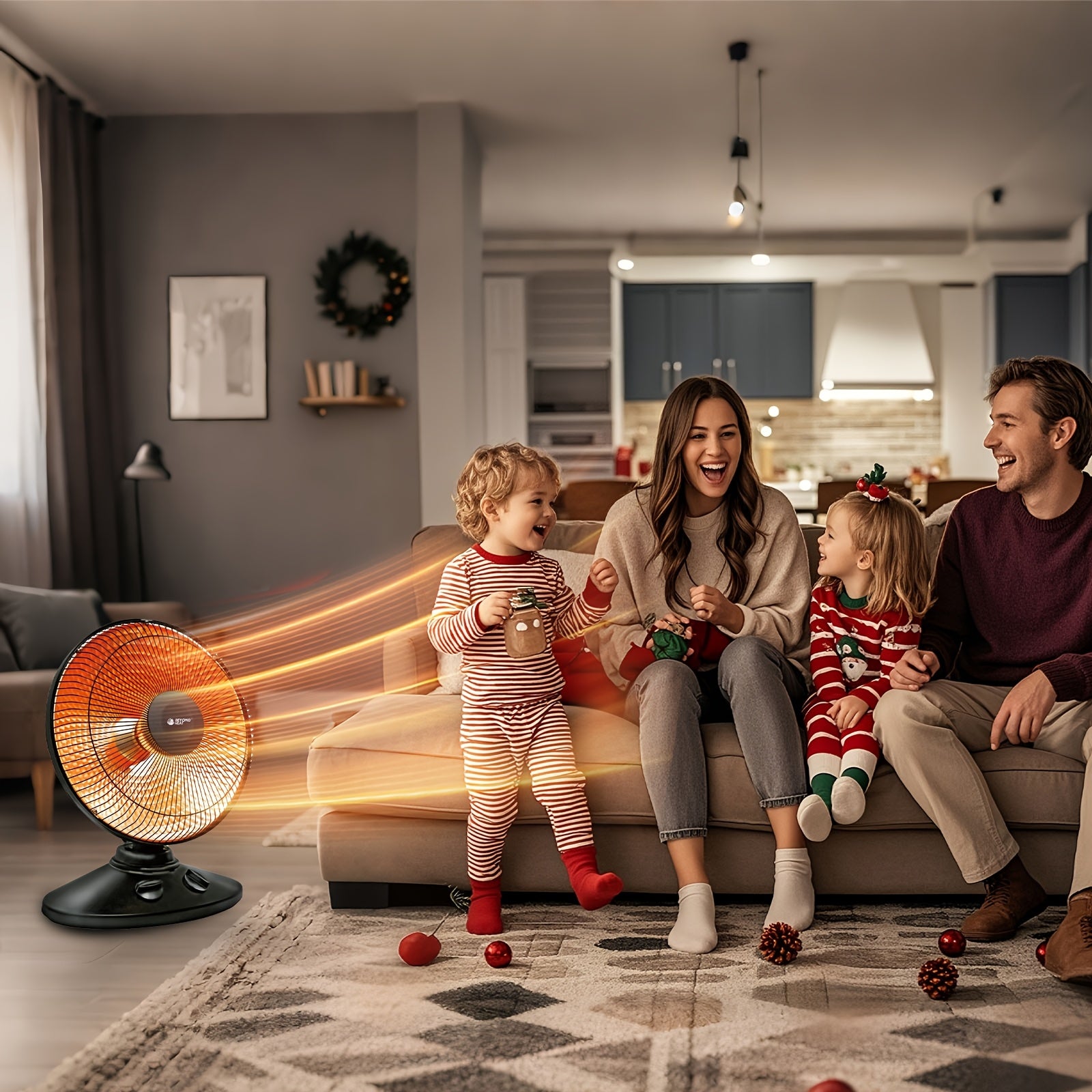 Indoor Parabolic Heater - Overheat Protection, 1000W