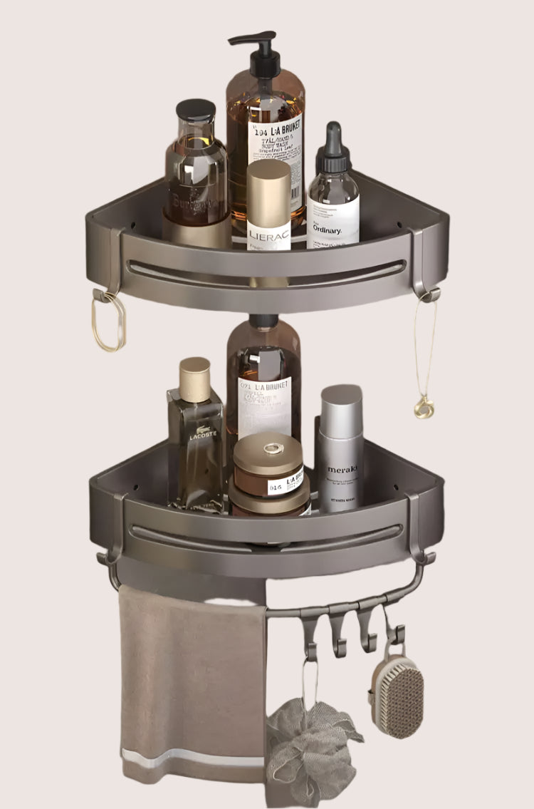 Bathroom Corner Shower Shelves - Adhesive Storage Organizer
