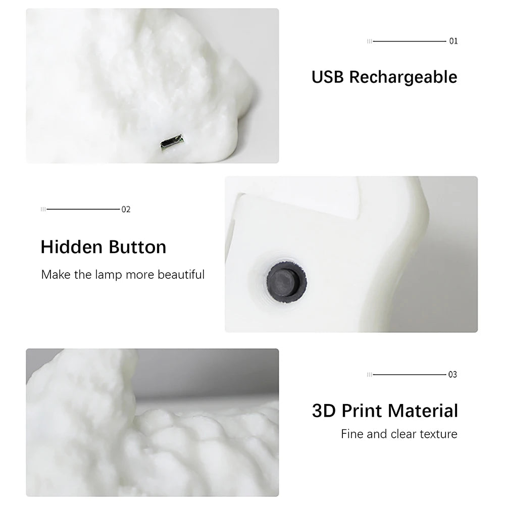 Fire Dragon Lamp - 3D Printed USB Rechargeable Light for Decor
