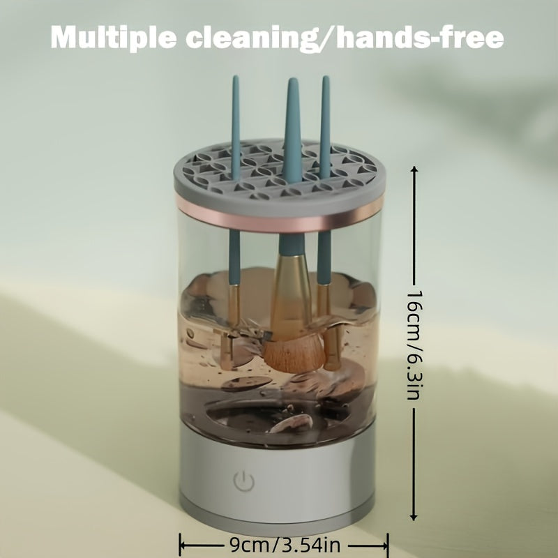 Electric Makeup Brush Washing Machine - USB Plug-In Cleaner & Dryer