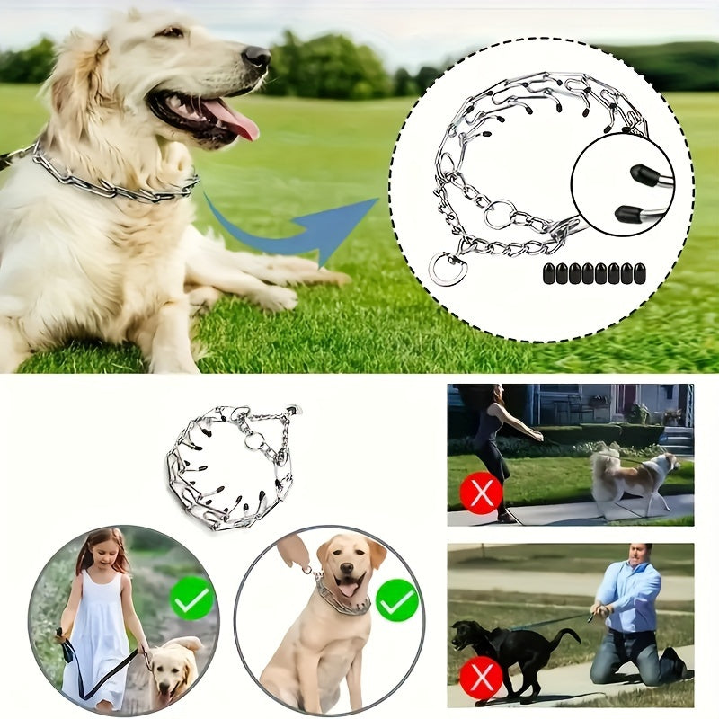 Adjustable Dog Training Collar - Durable Choke Chain