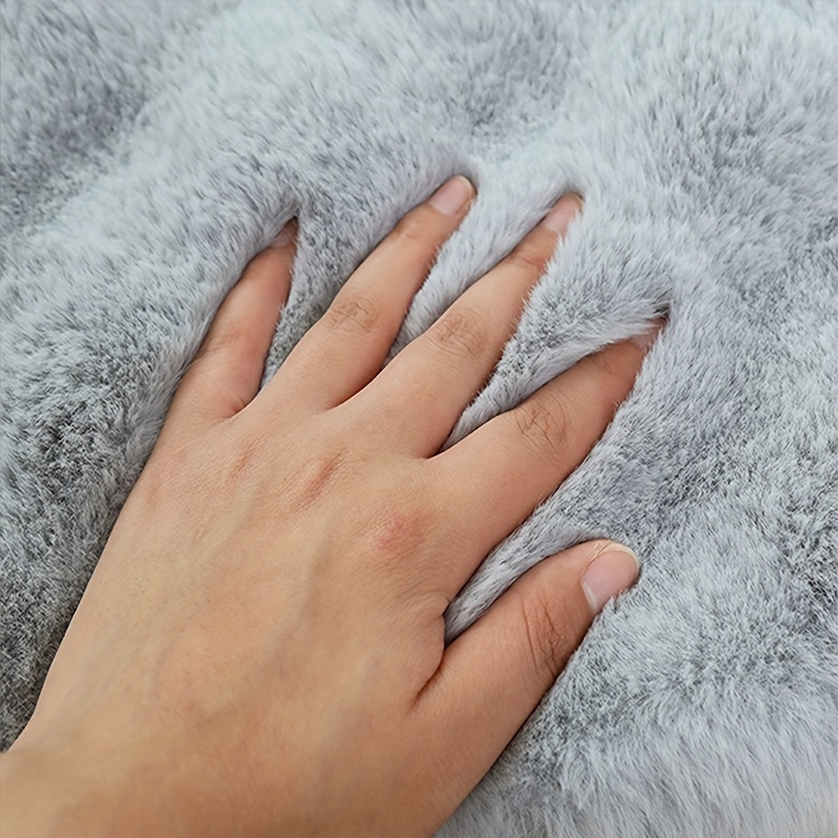 Bubble Fleece Fabric Rug - Warm, Plush & Easy-to-Clean for Home Decor