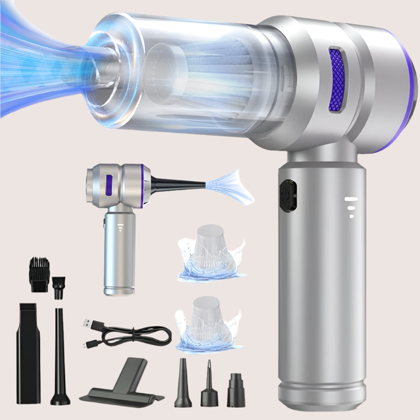 Portable Handheld Vacuum Cleaner -Cordless Design with Power Display