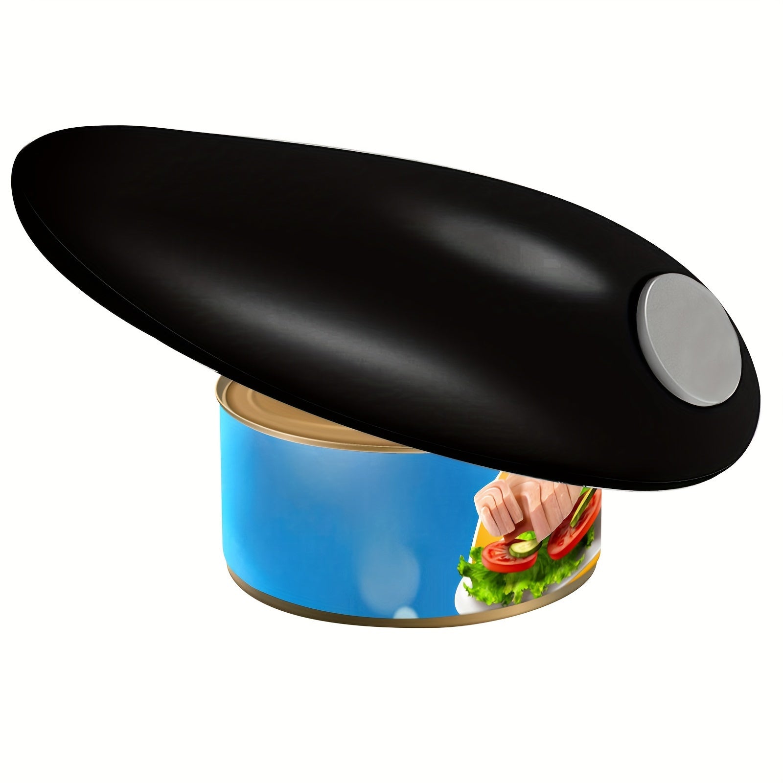 Electric Can Opener - Hands-Free Operation, Smooth Edge Design
