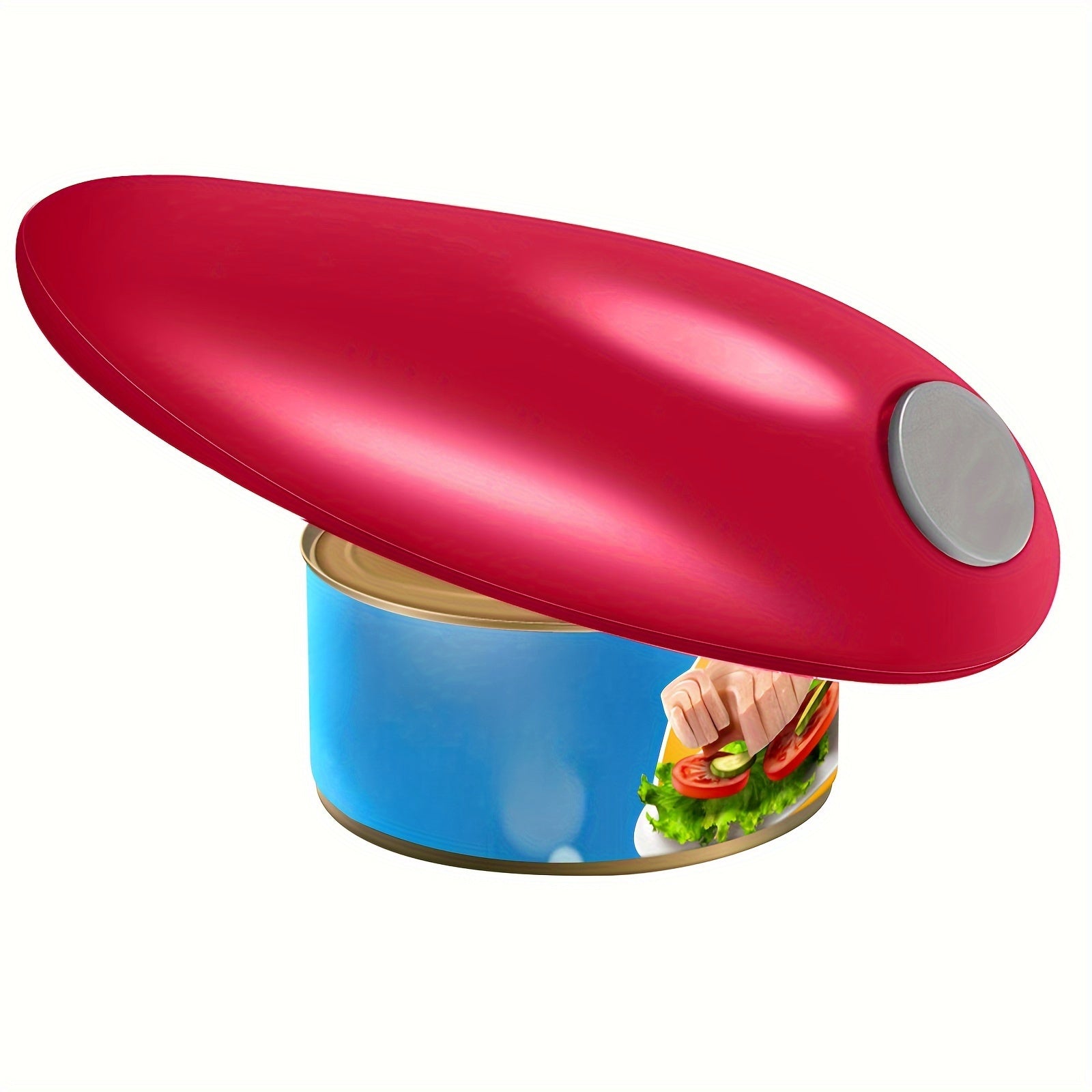 Electric Can Opener - Hands-Free Operation, Smooth Edge Design