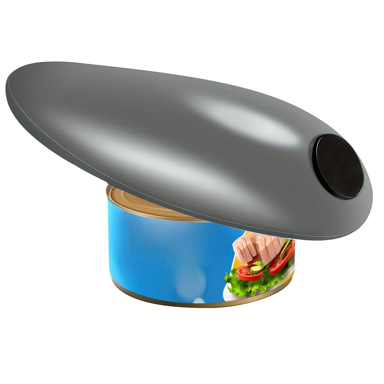Electric Can Opener - Hands-Free Operation, Smooth Edge Design
