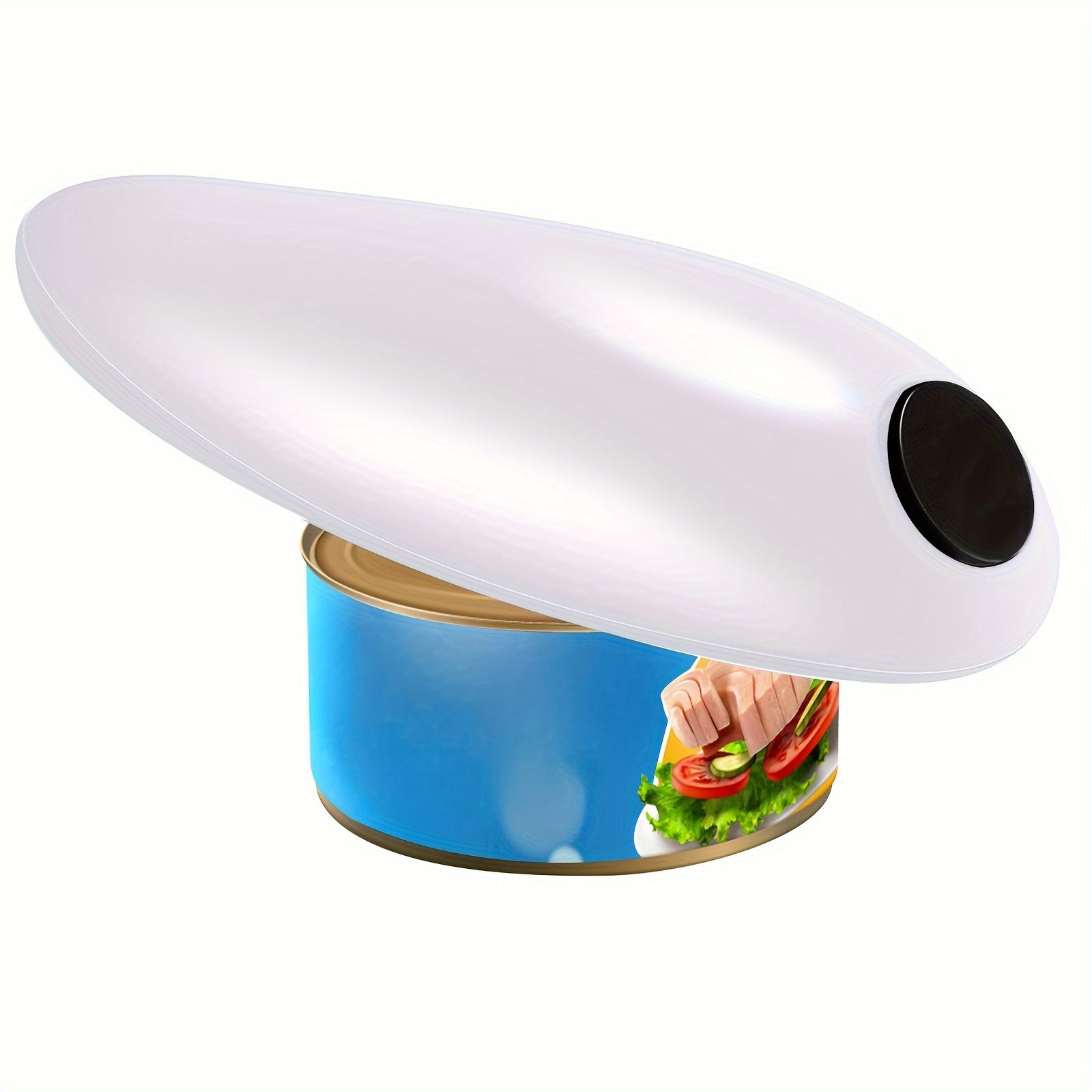 Electric Can Opener - Hands-Free Operation, Smooth Edge Design