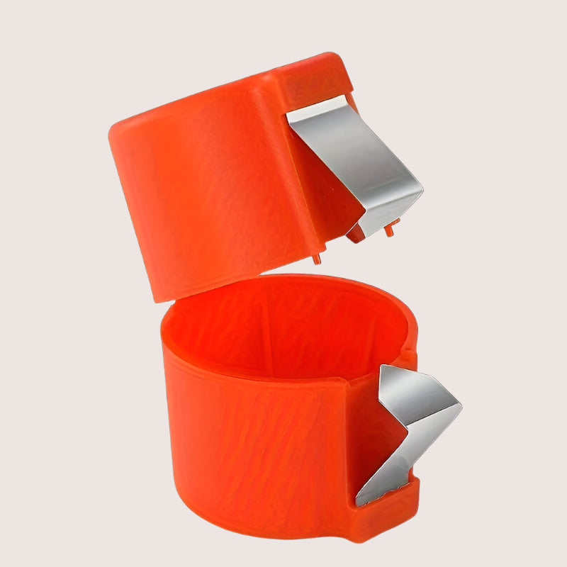 Stainless Steel Eggshell Separator - Quick Yolk Splitter with Easy-Grip Handle
