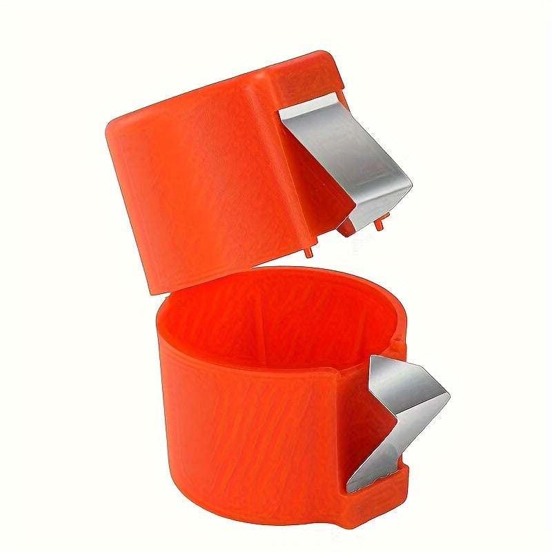 Stainless Steel Eggshell Separator - Quick Yolk Splitter with Easy-Grip Handle