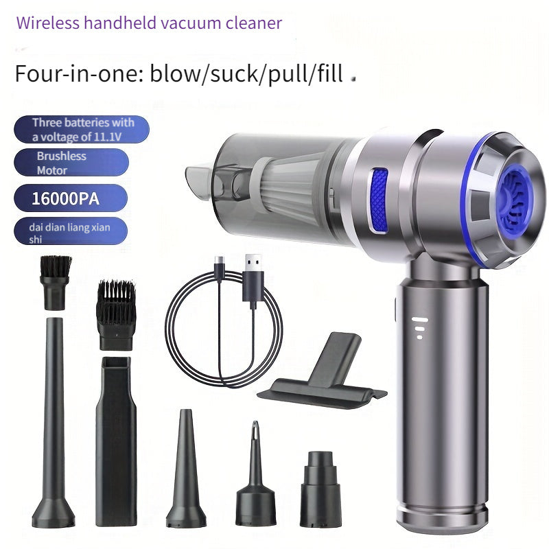 Portable Handheld Vacuum Cleaner -Cordless Design with Power Display