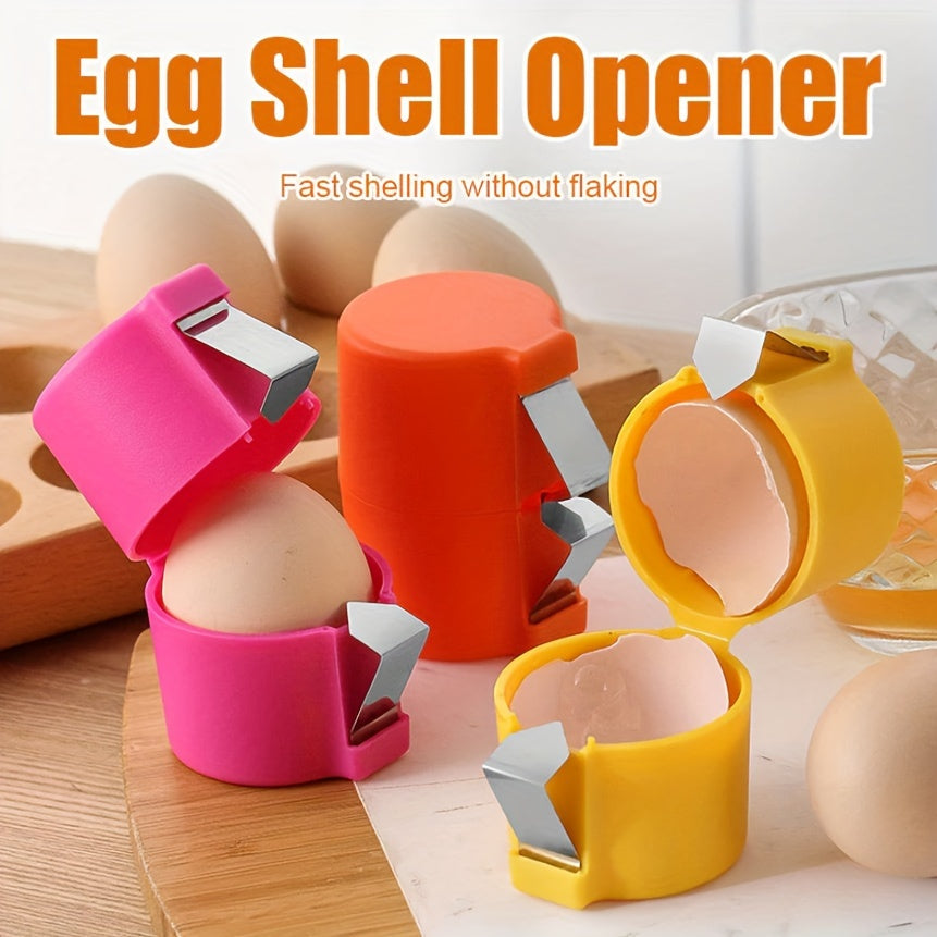 Stainless Steel Eggshell Separator - Quick Yolk Splitter with Easy-Grip Handle