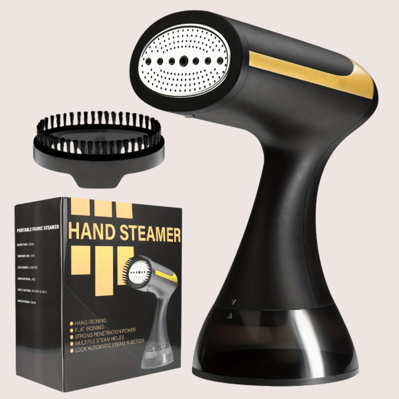 Handheld Garment Steamer - Powerful Wrinkle Remover for Travel