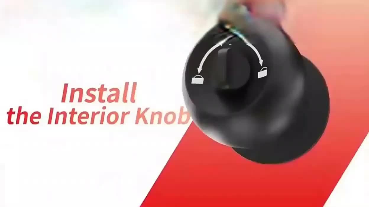 3-in-1 Smart Door Lock - Wireless Fingerprint Knob with USB Charging & Key Access