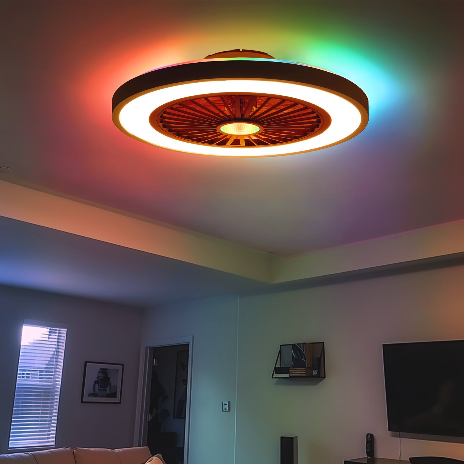 Ceiling Fan with Lights & Remote - Stepless Dimmable, DC Motor
