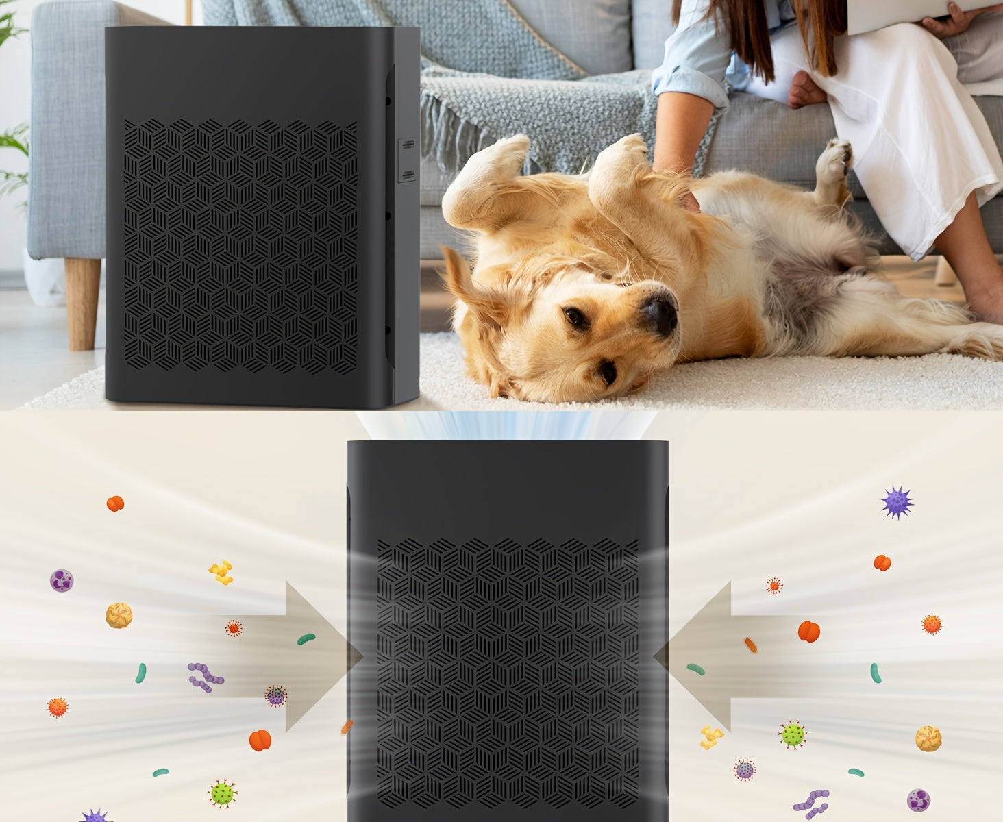 Air Purifier with Auto Mode & Timer - Bedroom Use