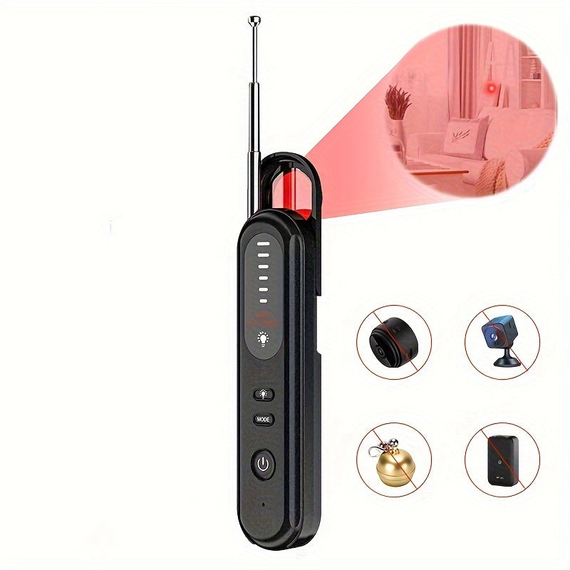 Hidden Camera Detector - Adjustable Sensitivity & Infrared Bug Sweeper