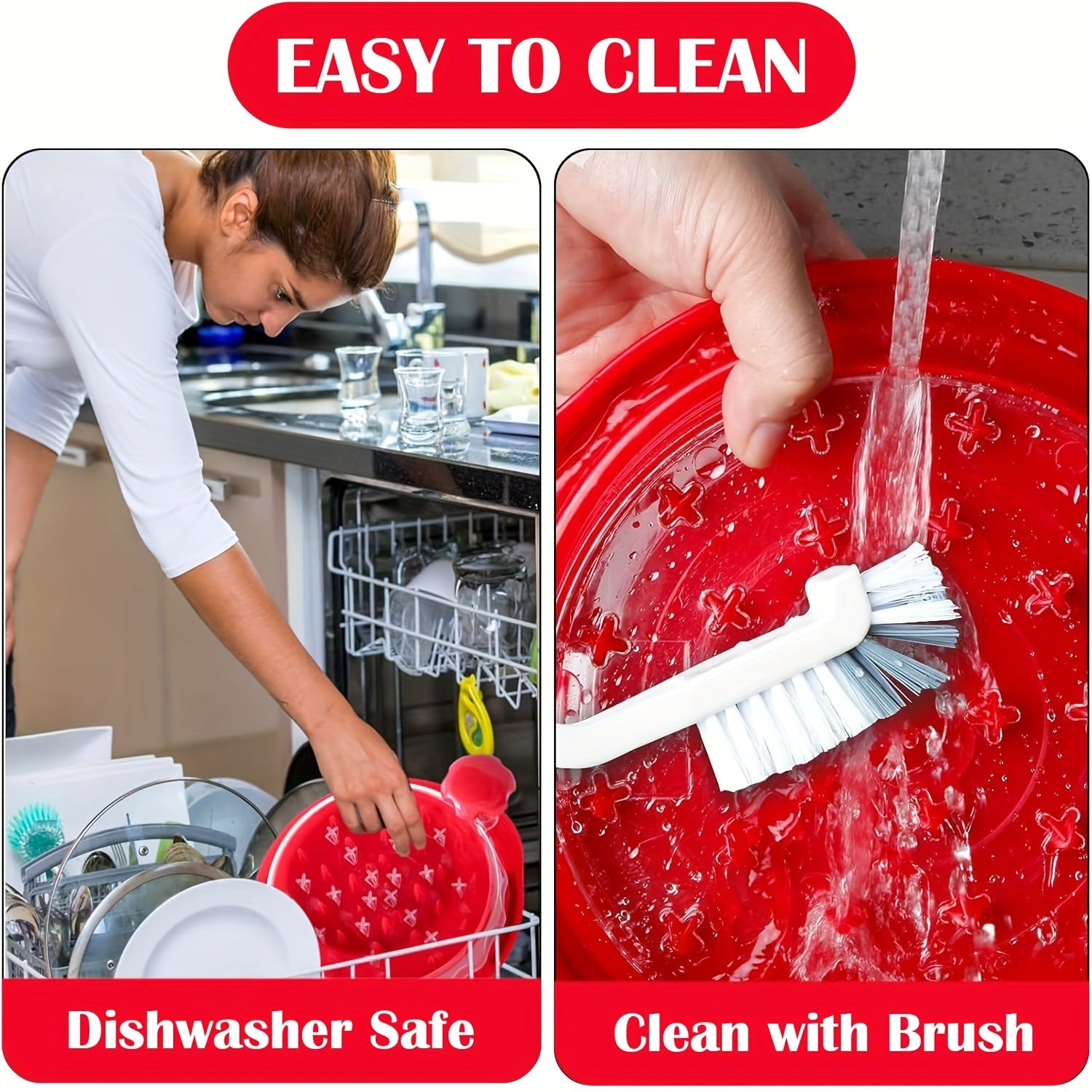 Meat Shredder with Transparent Lid - Chicken & Beef Shredder Tool with Cleaning Brush