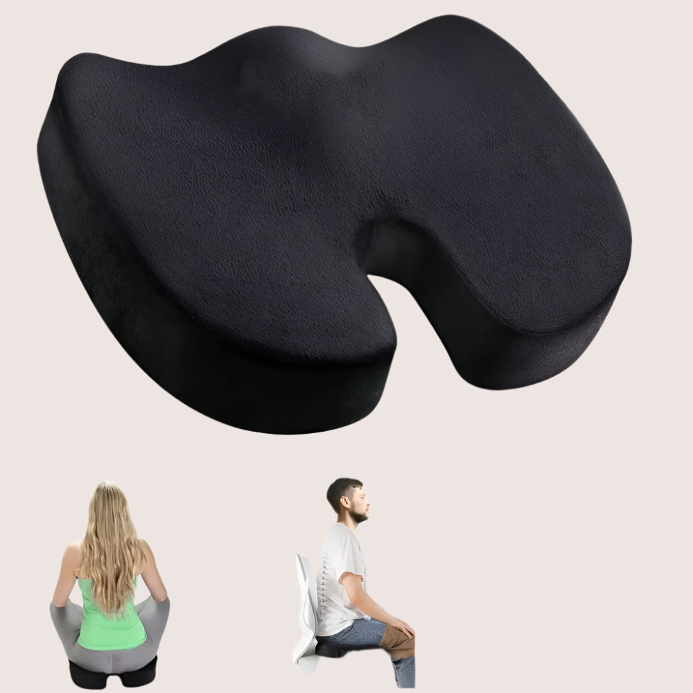 1Pc Memory Foam Seat Cushion - Ergonomic Design for Comfortable Sitting