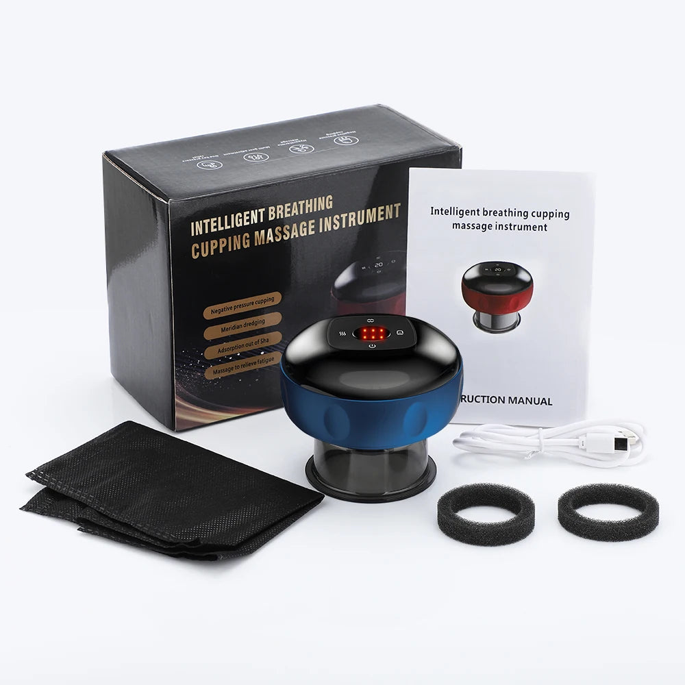 Electric Cupping Massage Device - Heating & Suction Cups