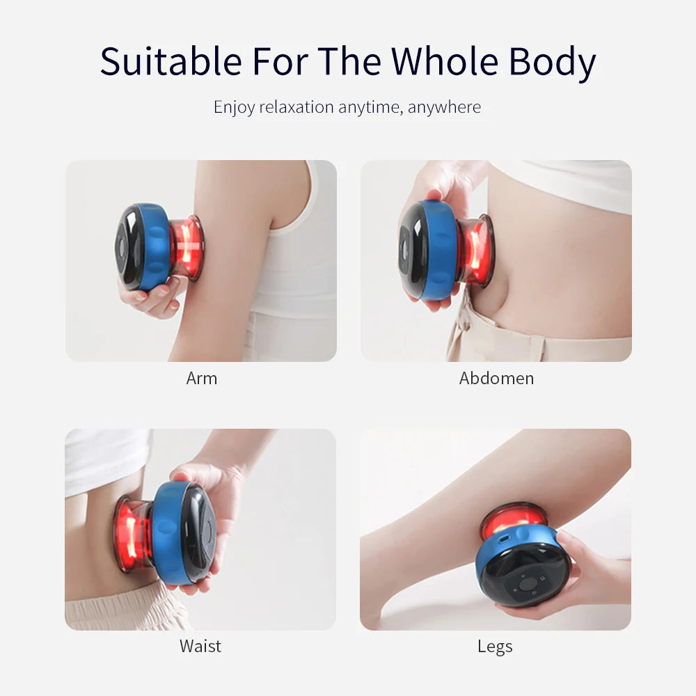 Electric Cupping Massage Device - Heating & Suction Cups