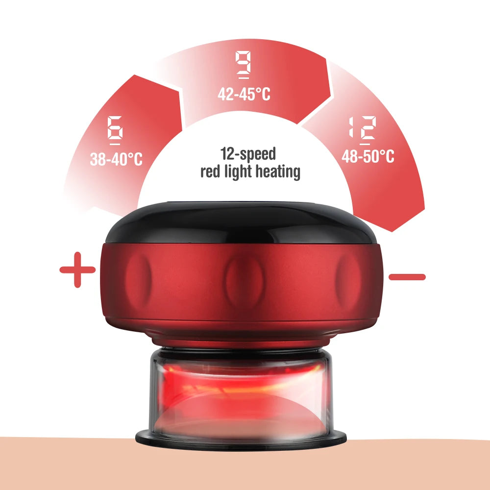 Electric Cupping Massage Device - Heating & Suction Cups