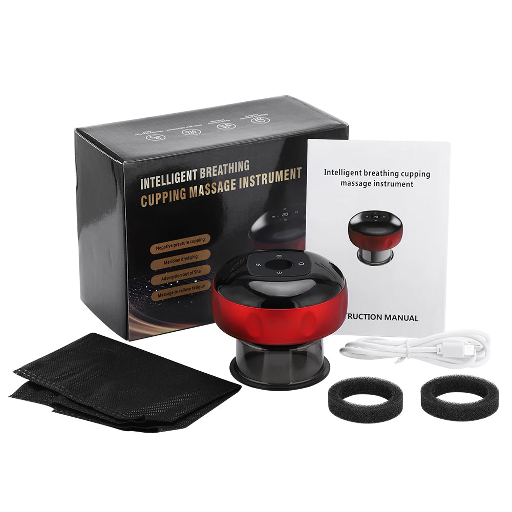 Electric Cupping Massage Device - Heating & Suction Cups