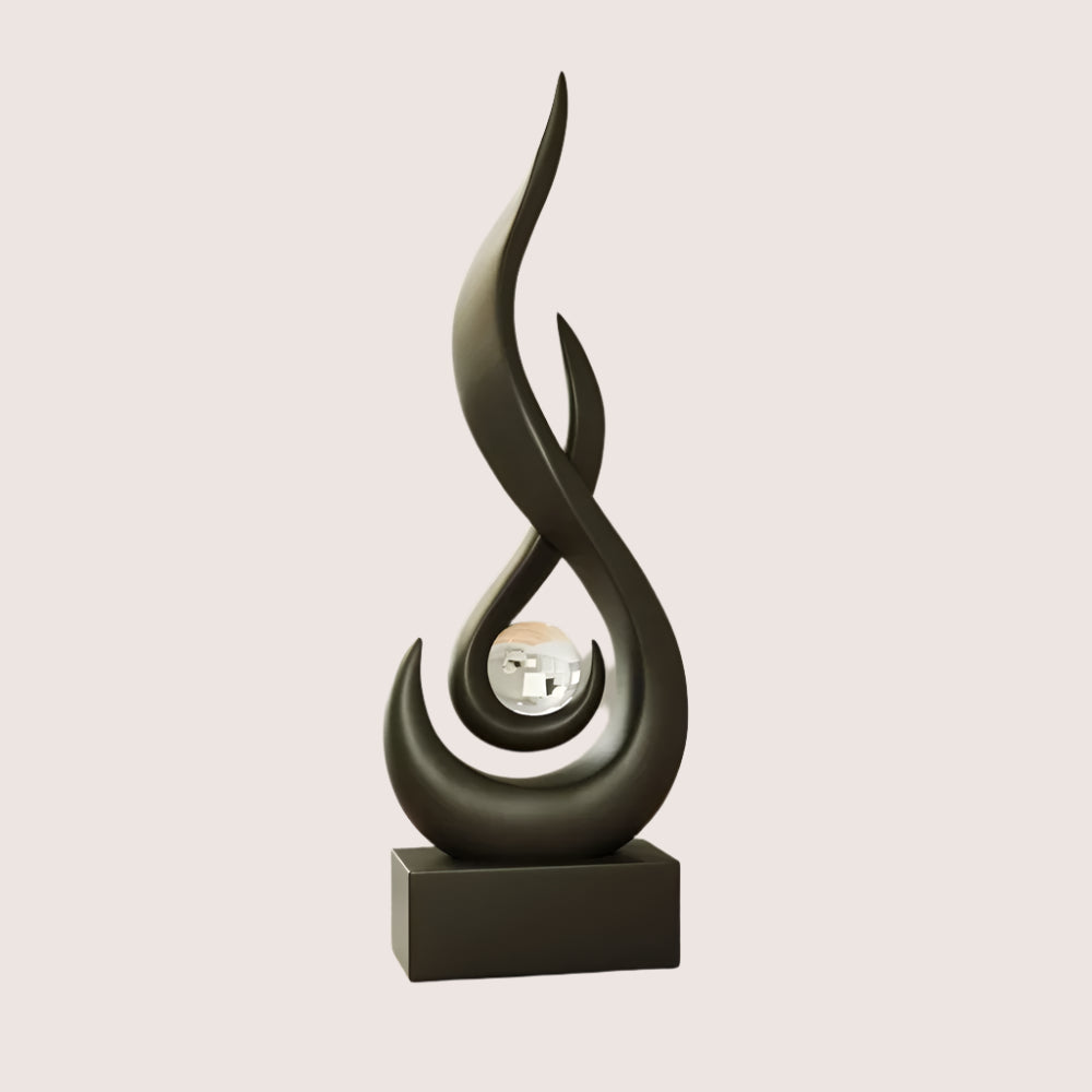 Ceramic Abstract Sculpture - Creative Home Decor Statue for Living Room & Gift
