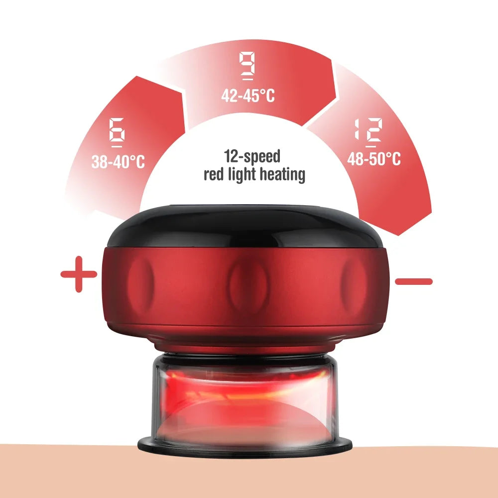Electric Cupping Massage Device - Heating & Suction Cups