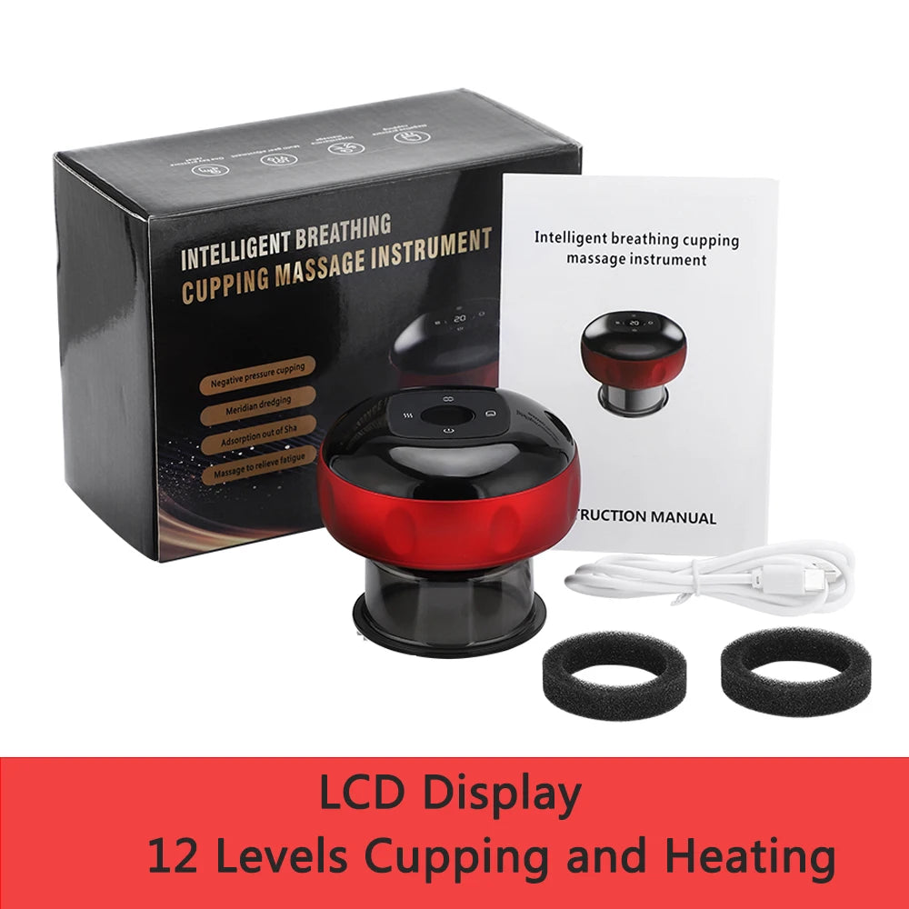 Electric Cupping Massage Device - Heating & Suction Cups