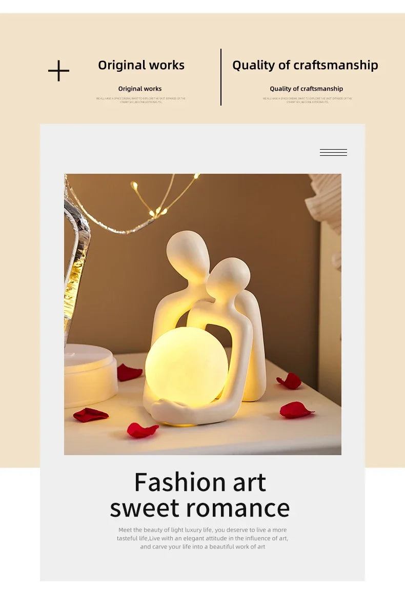 Nordic Couple Table Lamp - Home Decor & Christmas Gift