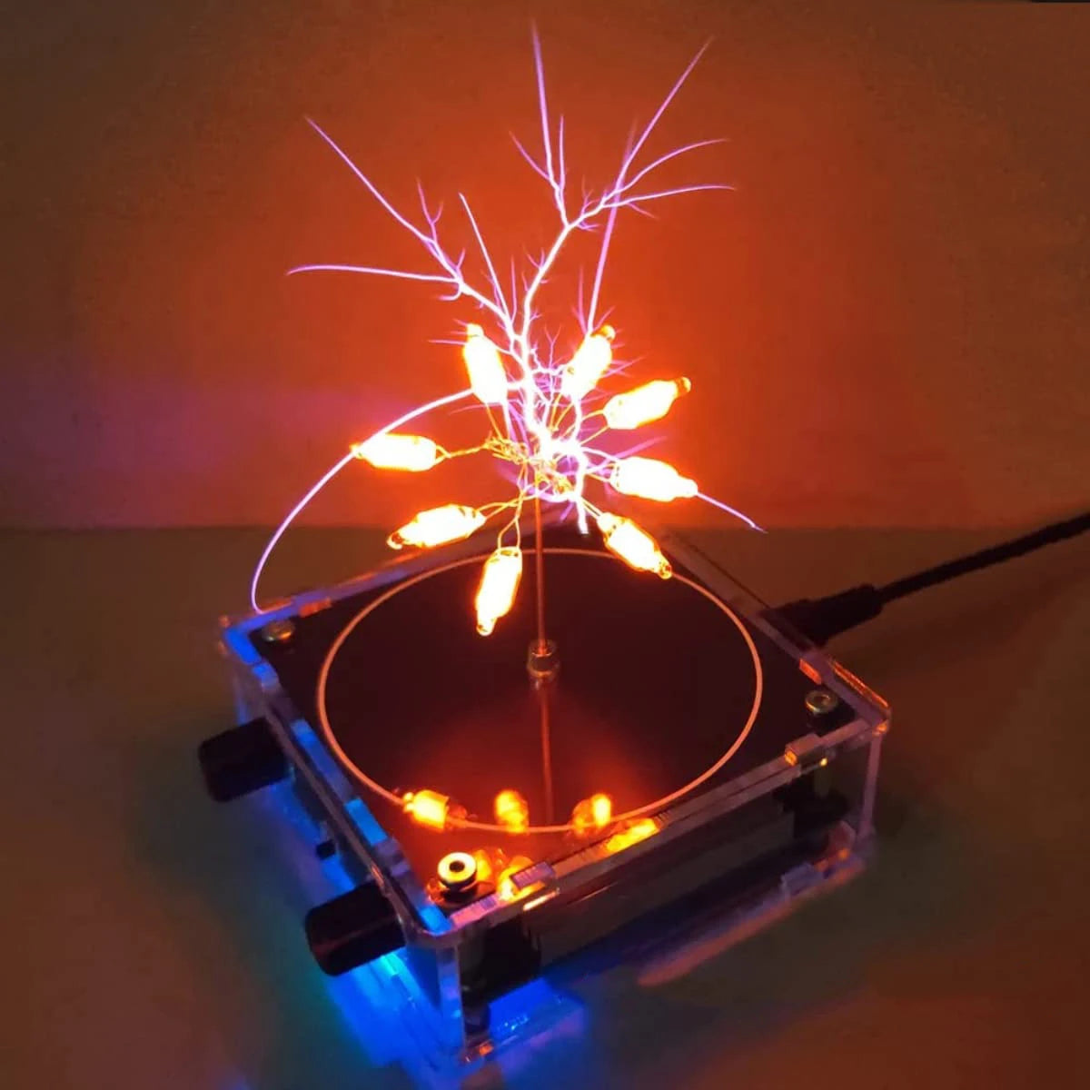 Bluetooth Tesla Coil Arc Generator - Wireless Music Plasma Spark Gap