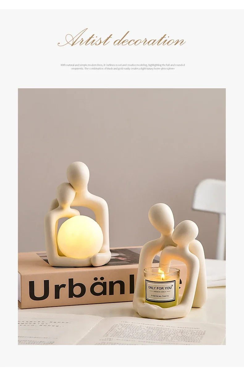 Nordic Couple Table Lamp - Home Decor & Christmas Gift