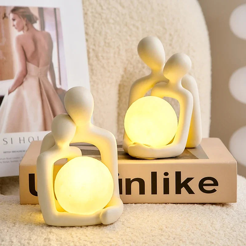 Nordic Couple Table Lamp - Home Decor & Christmas Gift