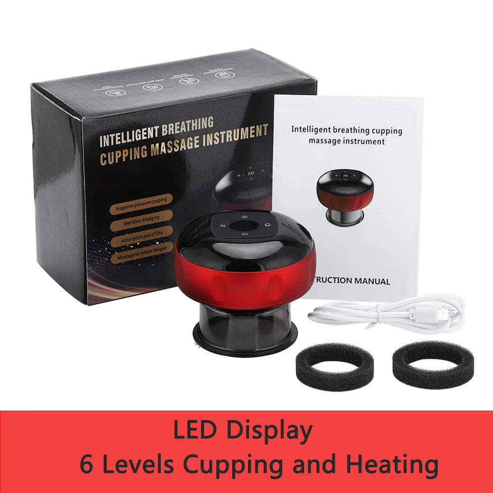 Electric Cupping Massage Device - Heating & Suction Cups