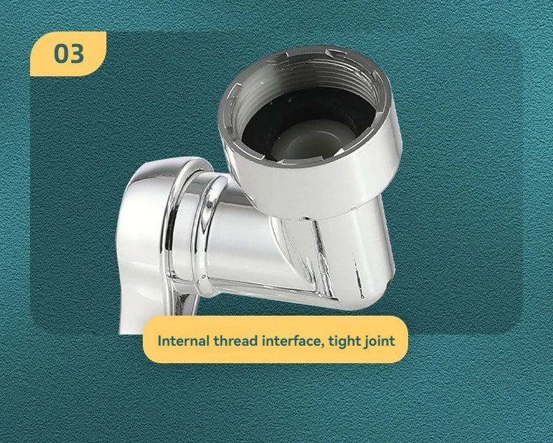 Rotating Faucet Aerator - Plastic Splash Filter with Extender for Kitchen Taps