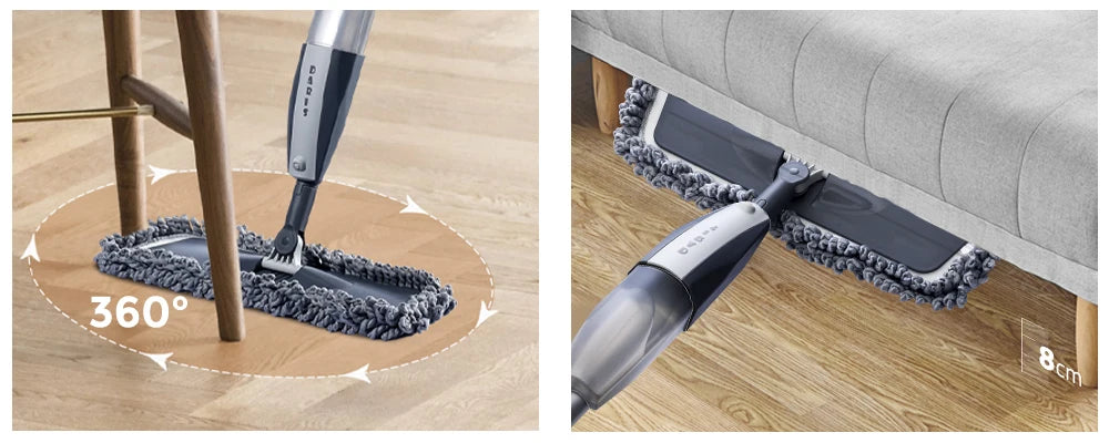 Magic Spray Mop - Reusable Pads for Wooden Floors
