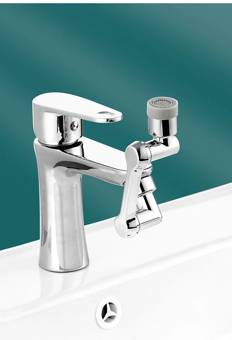 Rotating Faucet Aerator - Plastic Splash Filter with Extender for Kitchen Taps