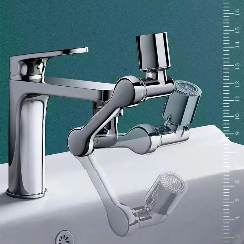 Rotating Faucet Aerator - Plastic Splash Filter with Extender for Kitchen Taps
