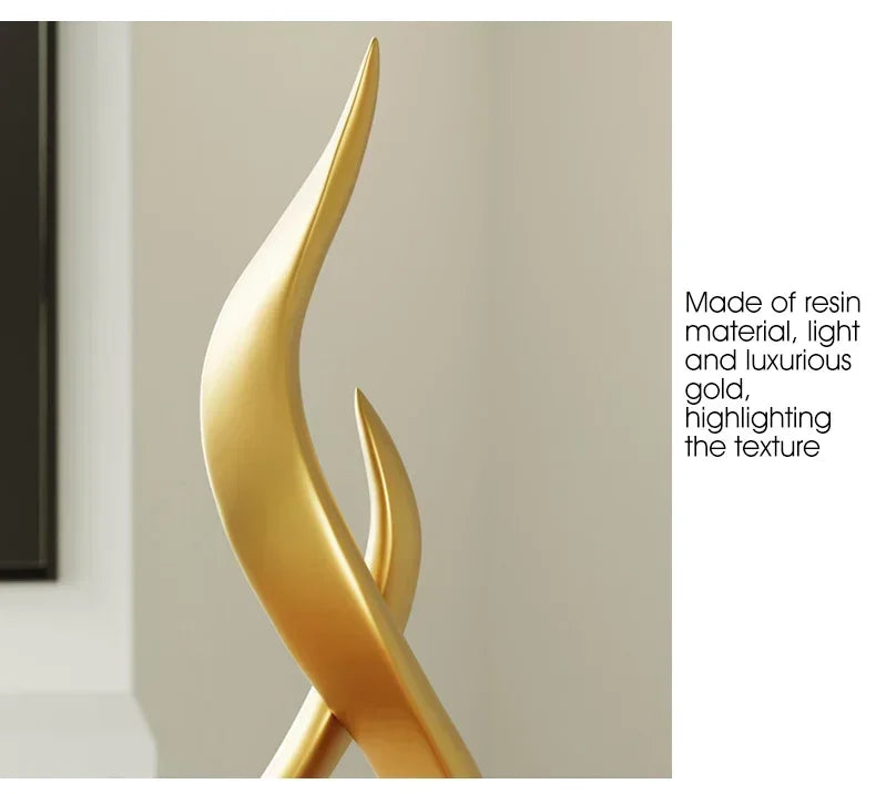 Ceramic Abstract Sculpture - Creative Home Decor Statue for Living Room & Gift