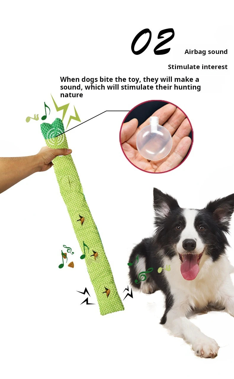 Dog Puzzle Feeder Toy - Interactive Indestructible Plush Snail with Squeak Sound