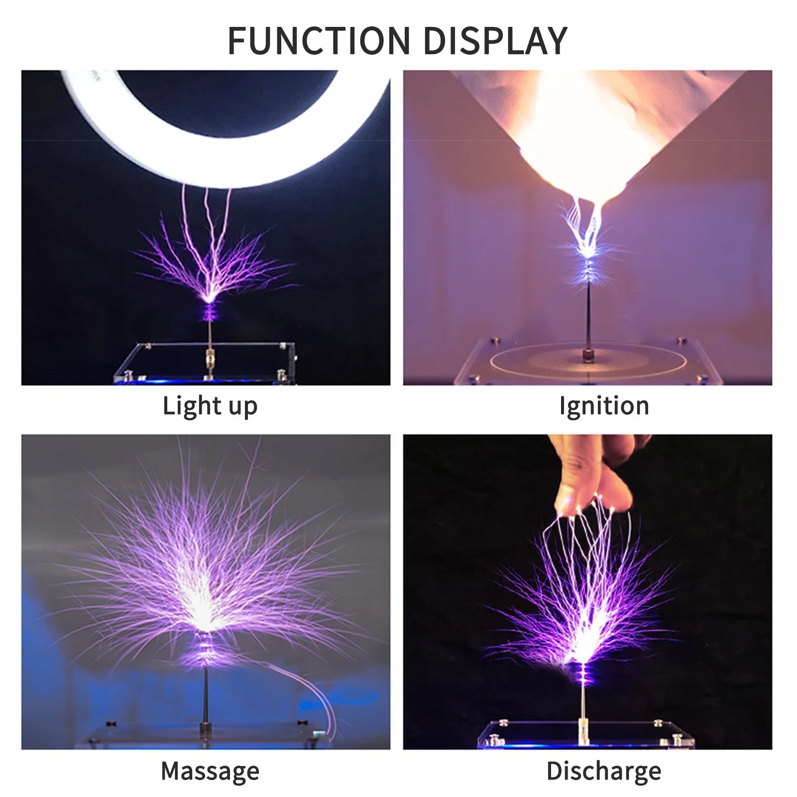 Bluetooth Tesla Coil Arc Generator - Wireless Music Plasma Spark Gap