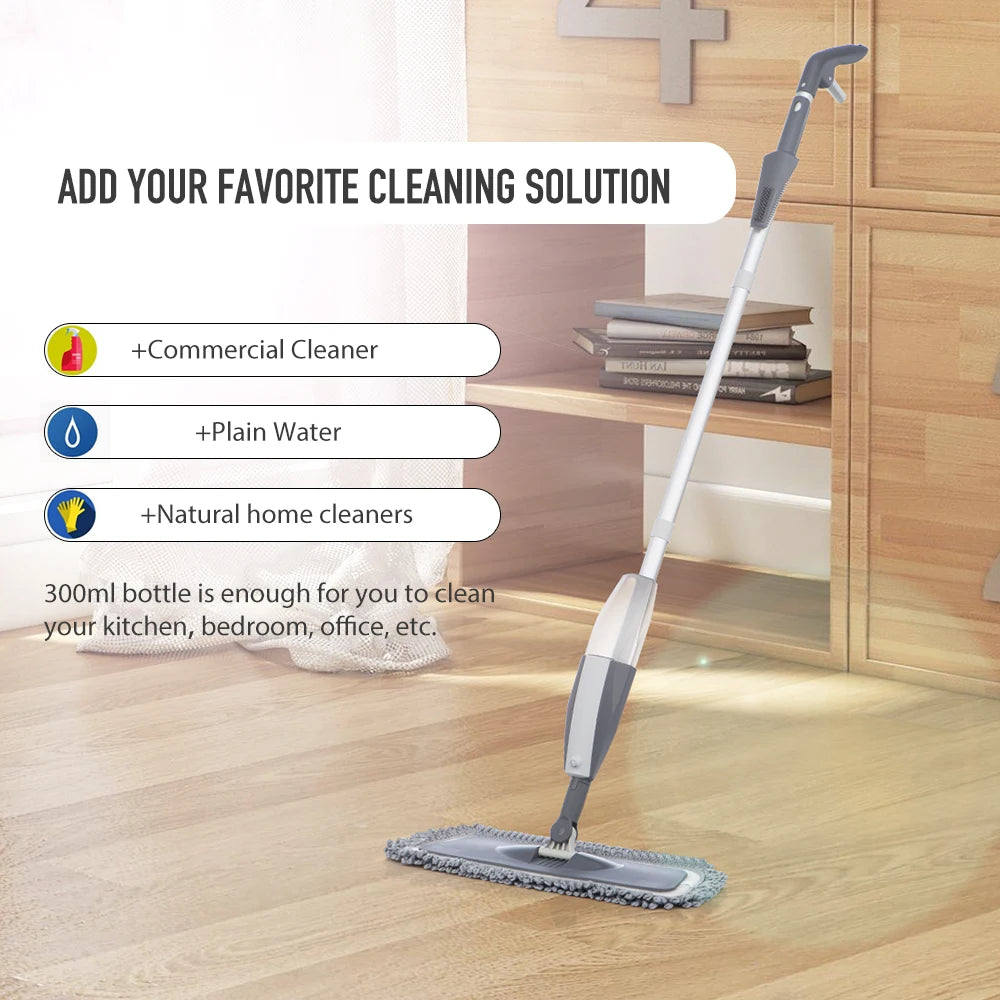 Magic Spray Mop - Reusable Pads for Wooden Floors